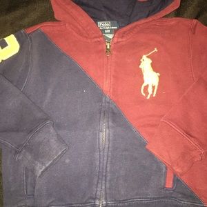 Boys size 3 RL sweat jacket